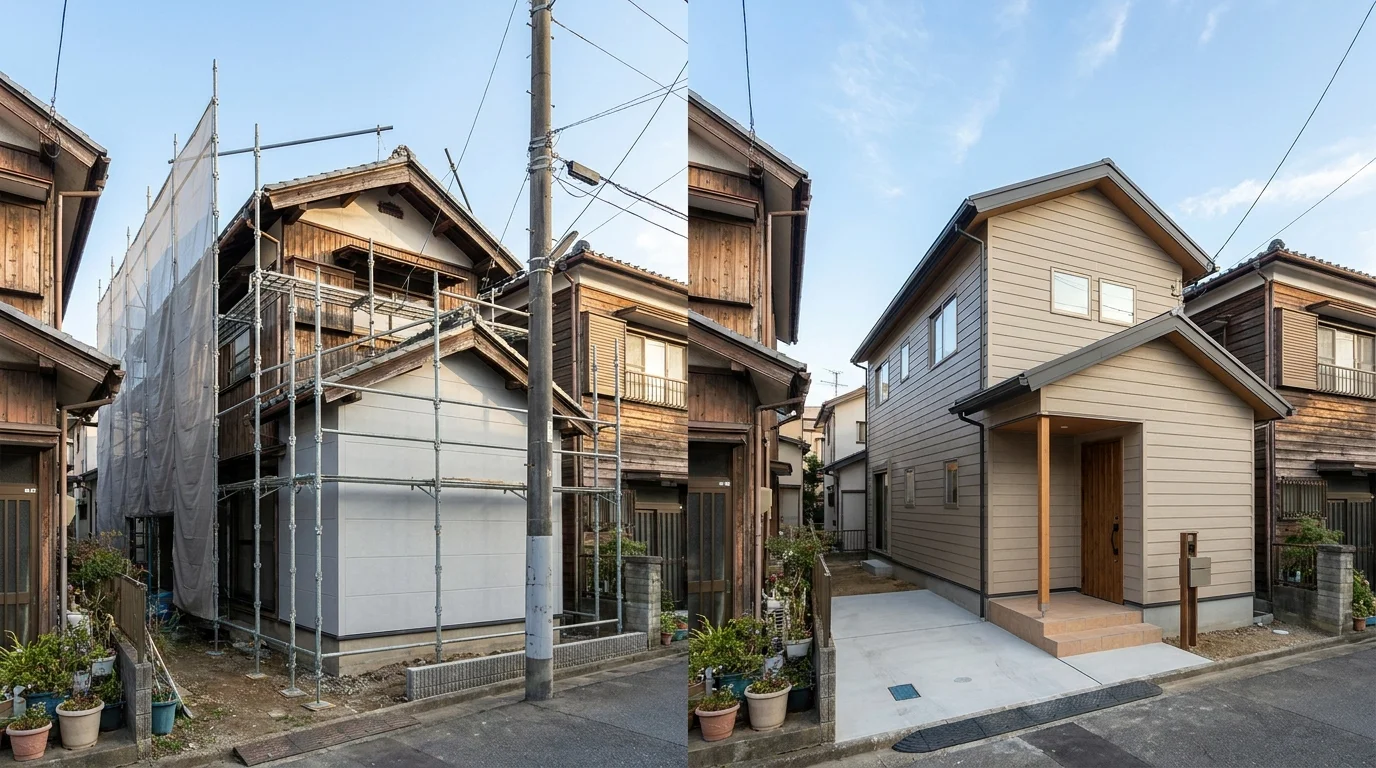 フルリフォームと建て替えの費用の確認項目